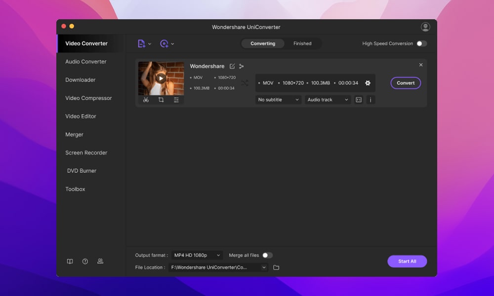 Wondershare UniConverter for Mac(万兴视频格式转换器)v14.2.12.87中文版