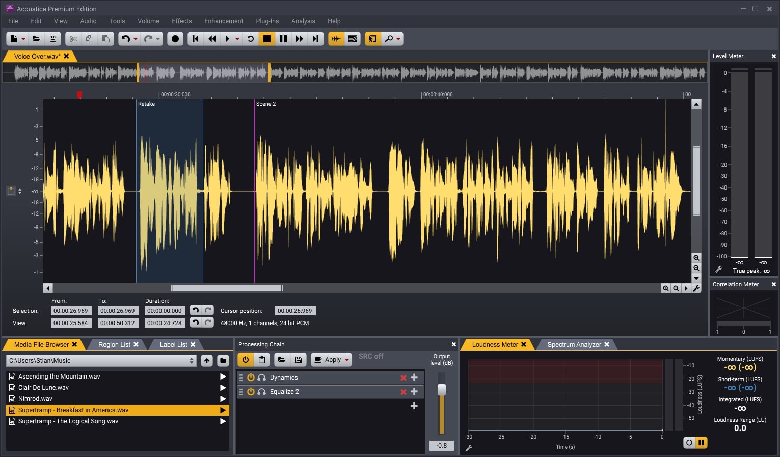 Acon Digital Acoustica Premium for Mac(音频处理工具)v7.4.7