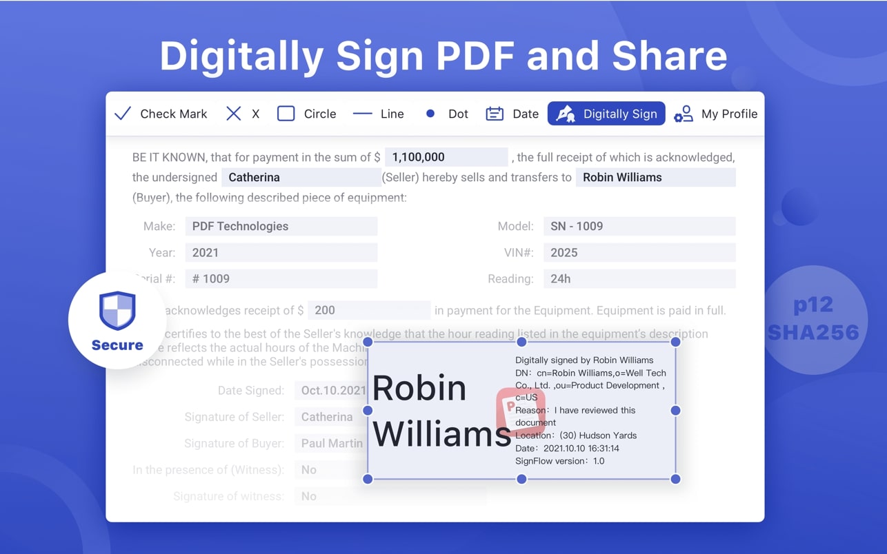 SignFlow for mac(PDF 编辑器)1.1.1中文版