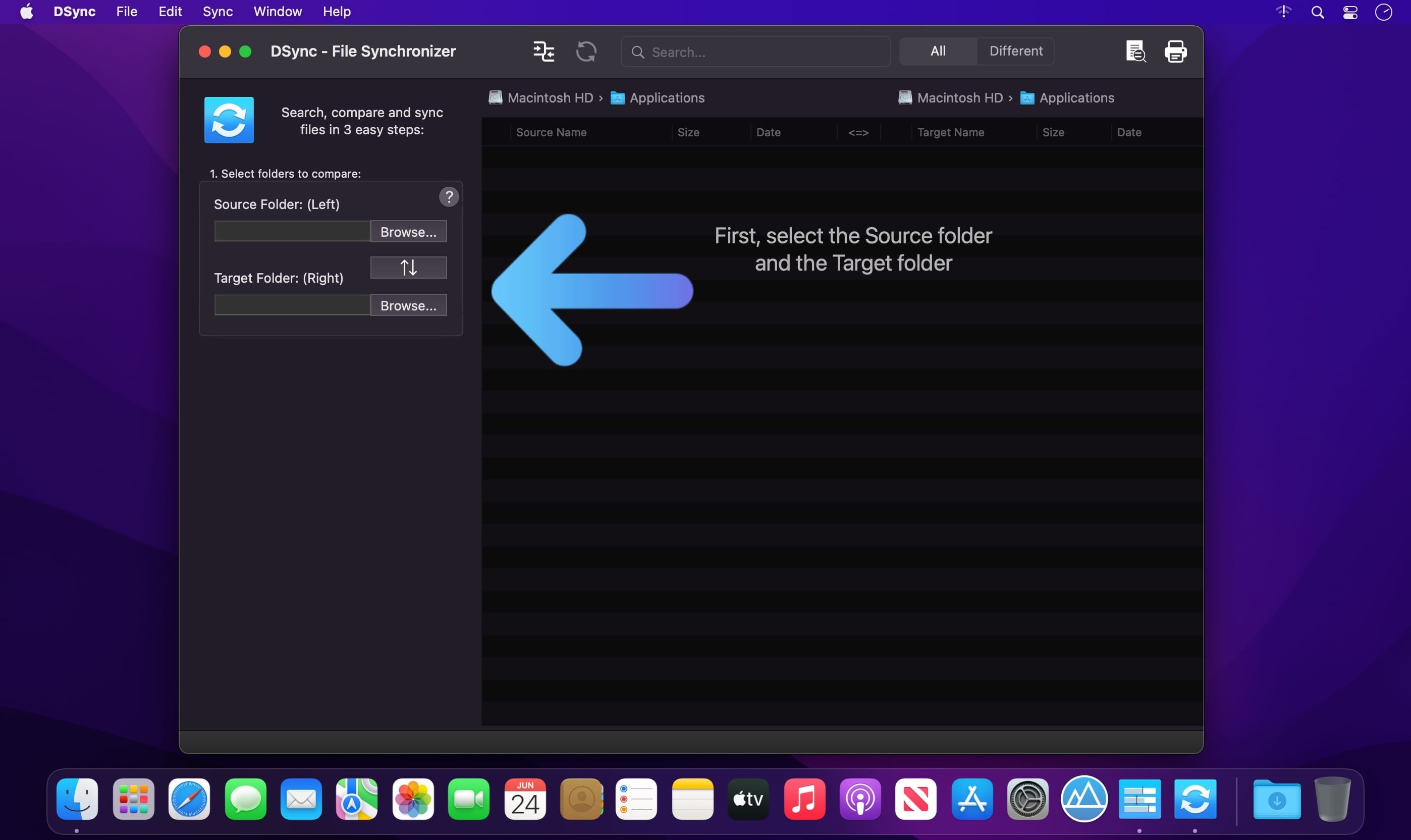 DSync for mac(文件比较同步工具)2.6