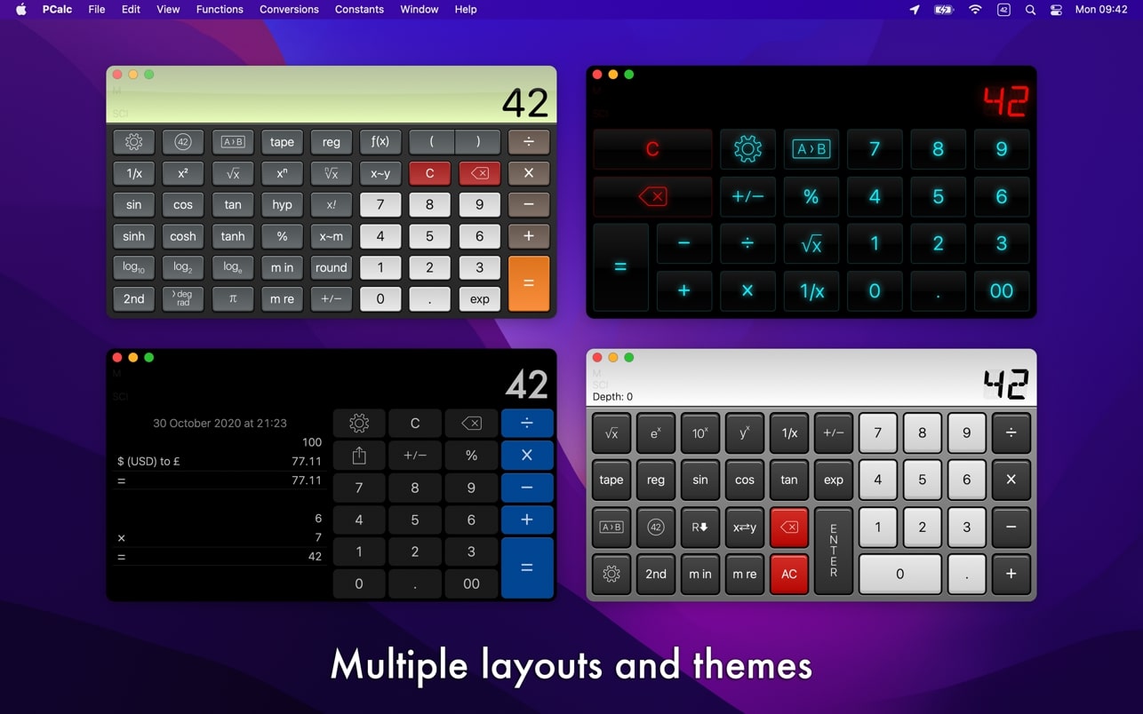 PCalc for Mac 4.10.3(科学计算器)