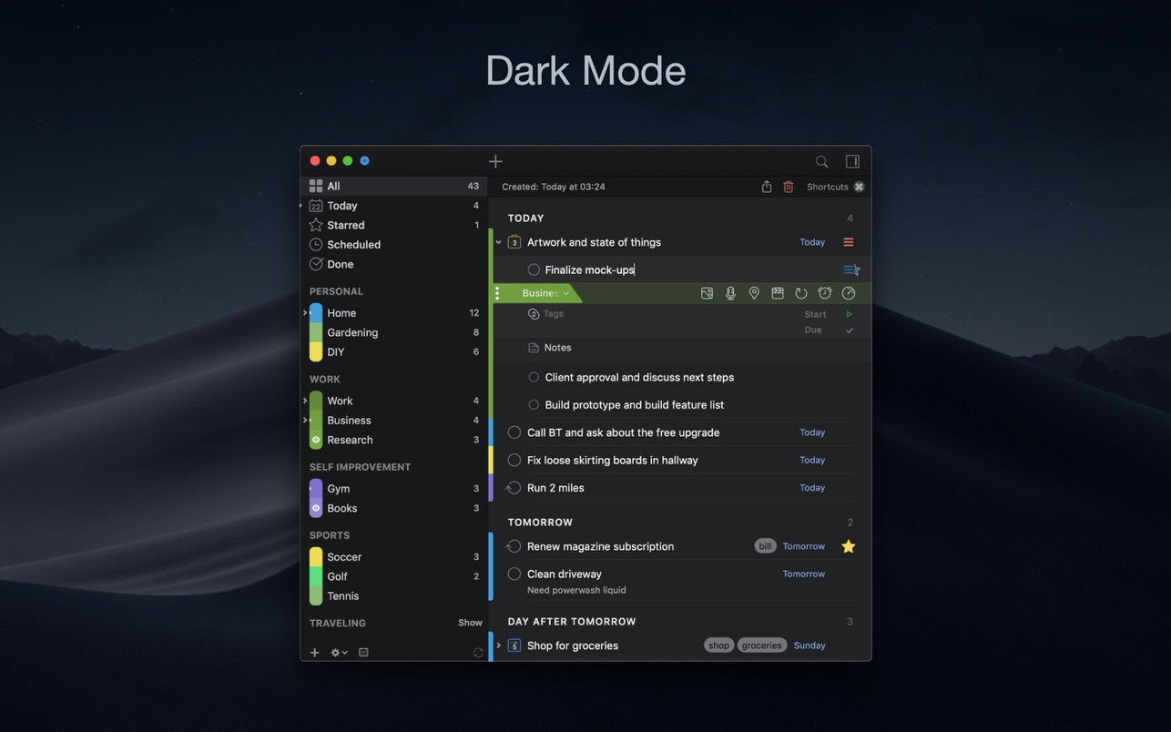 2Do for Mac(任务管理GTD工具)2.7.6中文直装版