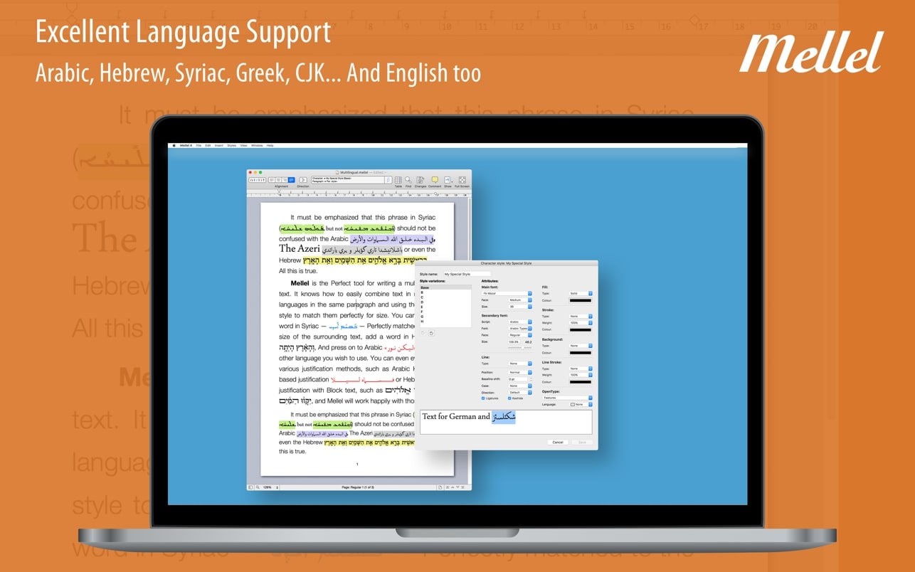 Mellel 5 for mac(文字处理软件) v5.1.5中文版
