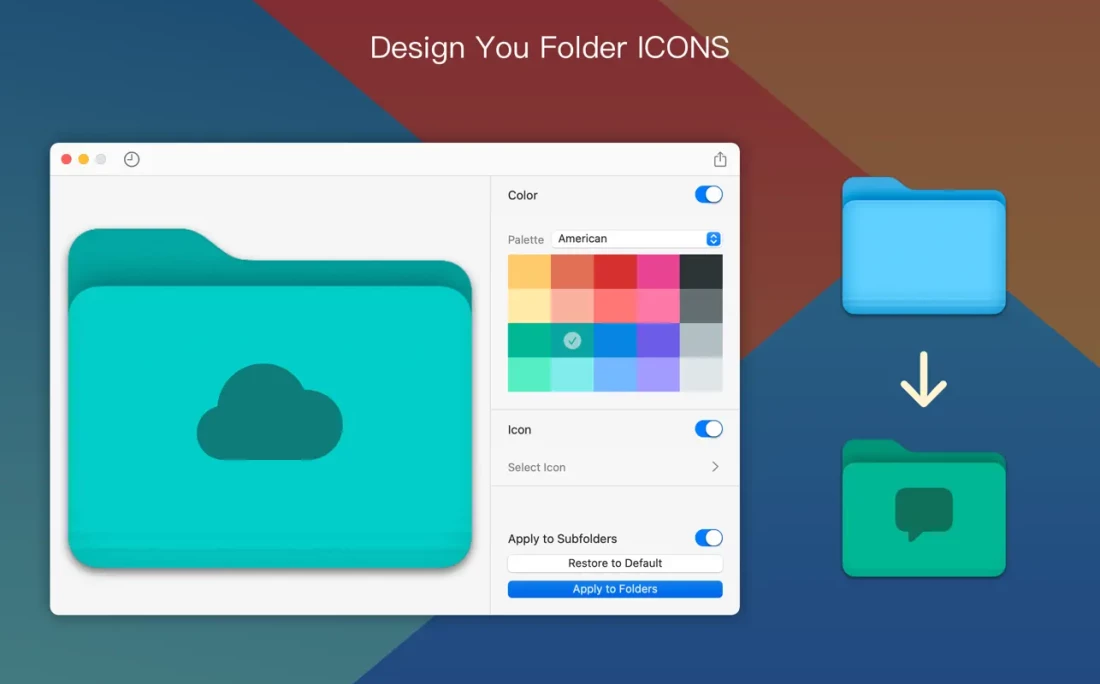 Foldor for Mac(文件夹图标改色)v1.3.1直装版