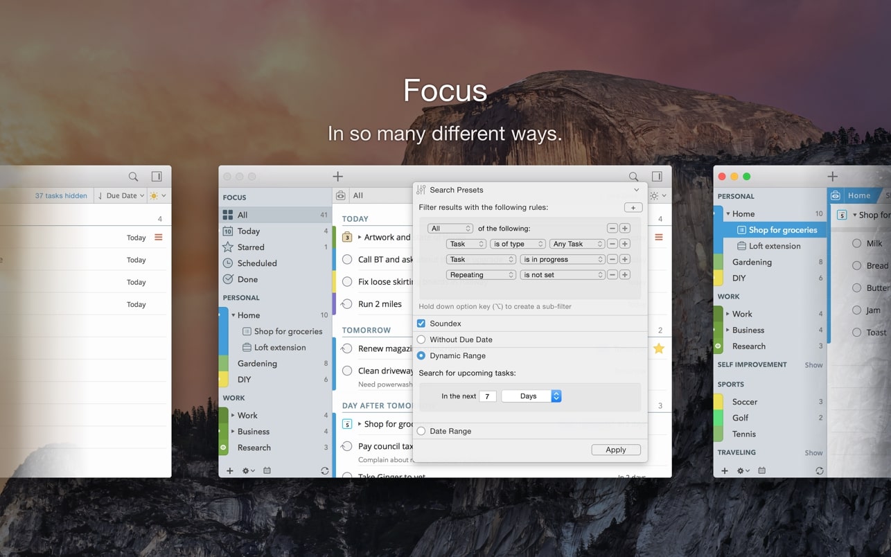 2Do for Mac(任务管理GTD工具)2.7.6中文直装版