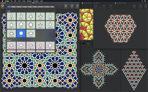 Zellige for Mac(多边形图案设计软件)v2.8