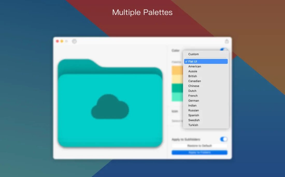 Foldor for Mac(文件夹图标改色)v1.3.1直装版