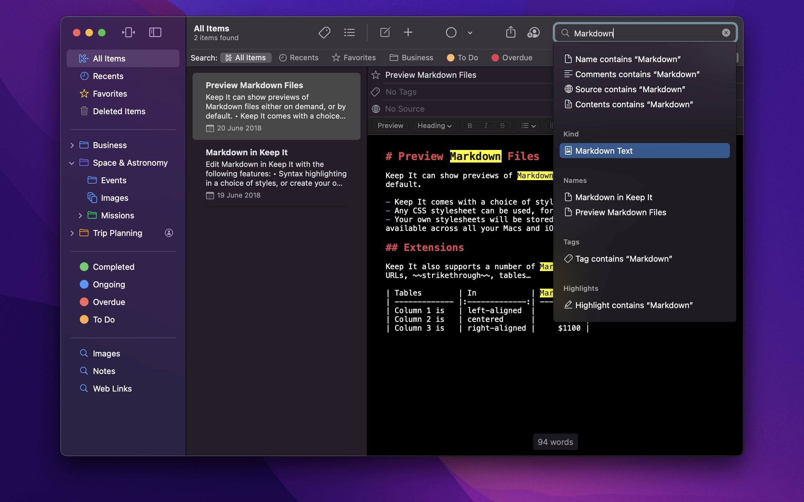 1658553320-bfaf7587047cd54.jpg Keep It for Mac(专业笔记工具)v2.1.4直装版