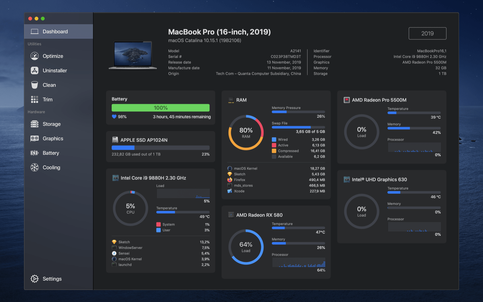 1667991233-3725177301fbbb3.png Sensei for Mac(系统优化清理工具)v1.5.4中文版