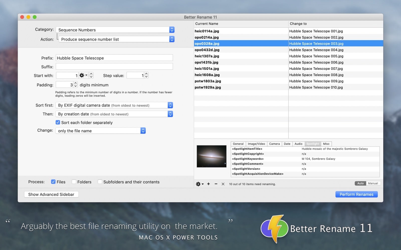 A Better Finder Rename 12 for Mac (批量文件重命名工具)v12.0.7中文汉化版