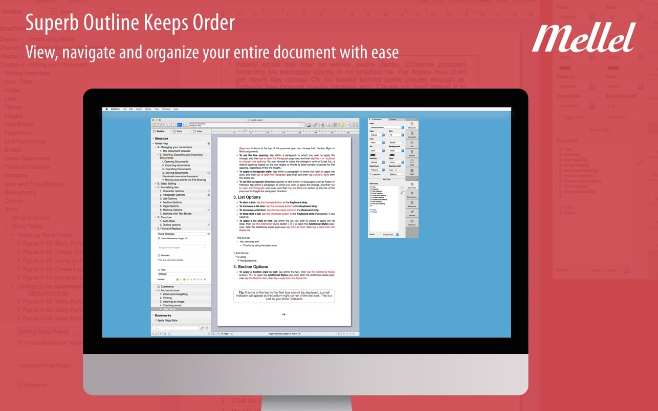 Mellel 5 for mac(文字处理软件) v5.1.5中文版