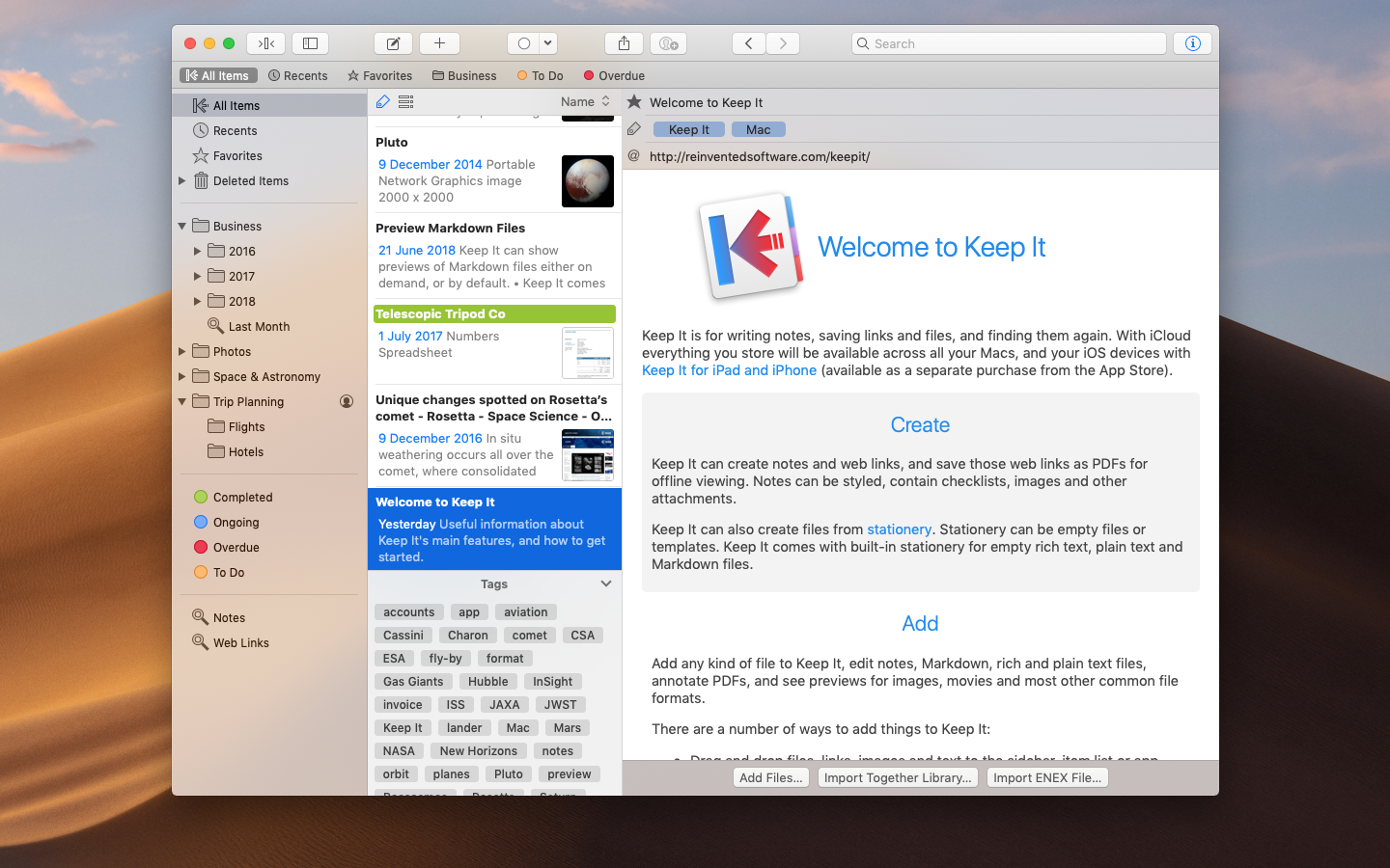 1654074527-3fd473ef5705560.png Keep It for Mac(专业笔记工具)v2.1.4直装版