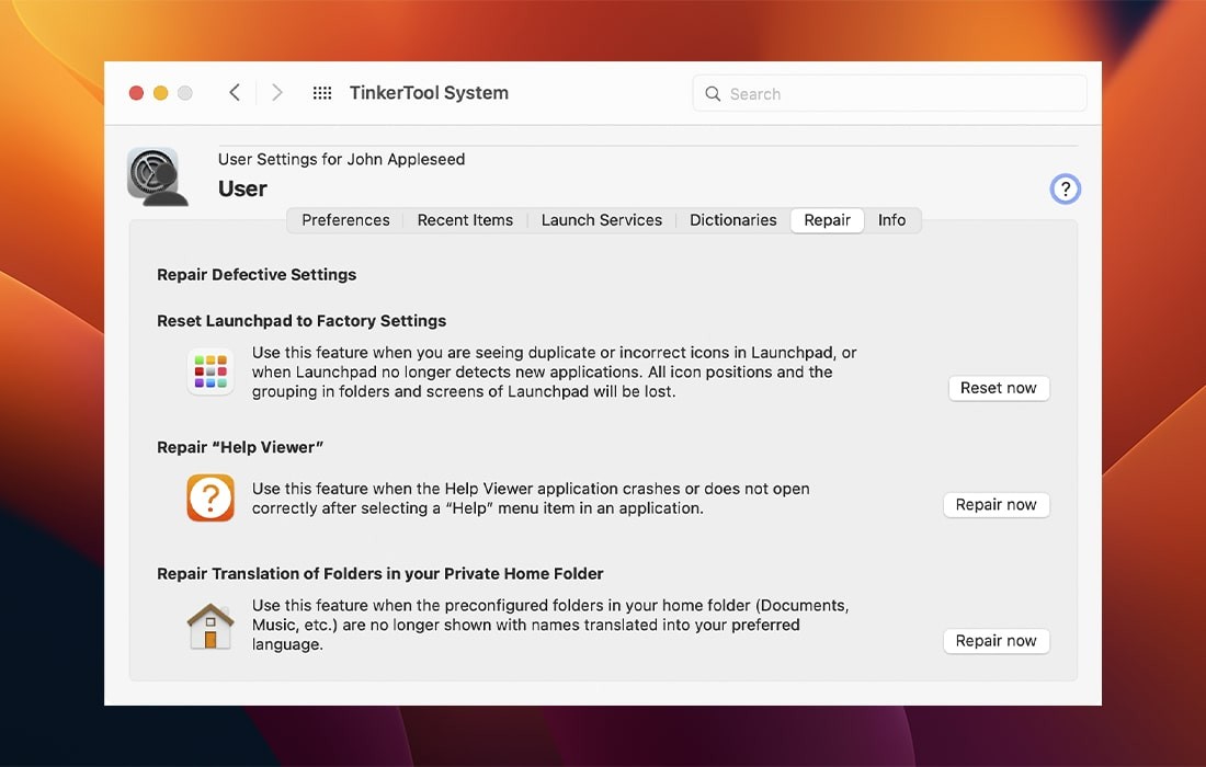 TinkerTool System for mac v7.89(系统深度维护工具)