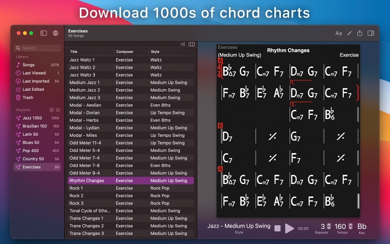 iReal Pro for Mac(音乐学习参考工具)v2024.7中文直装版
