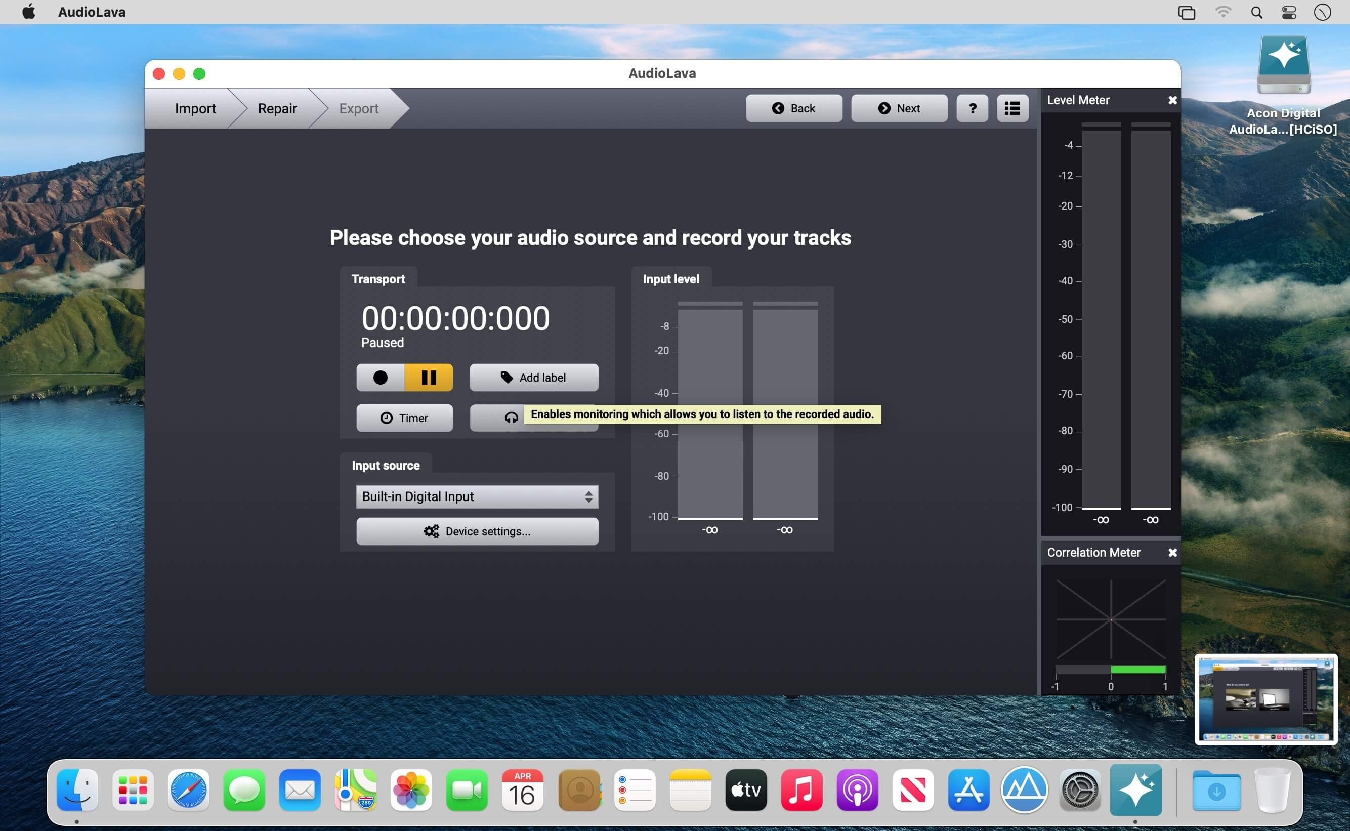Acon Digital AudioLava for Mac 2.1.4(音频清理软件 )
