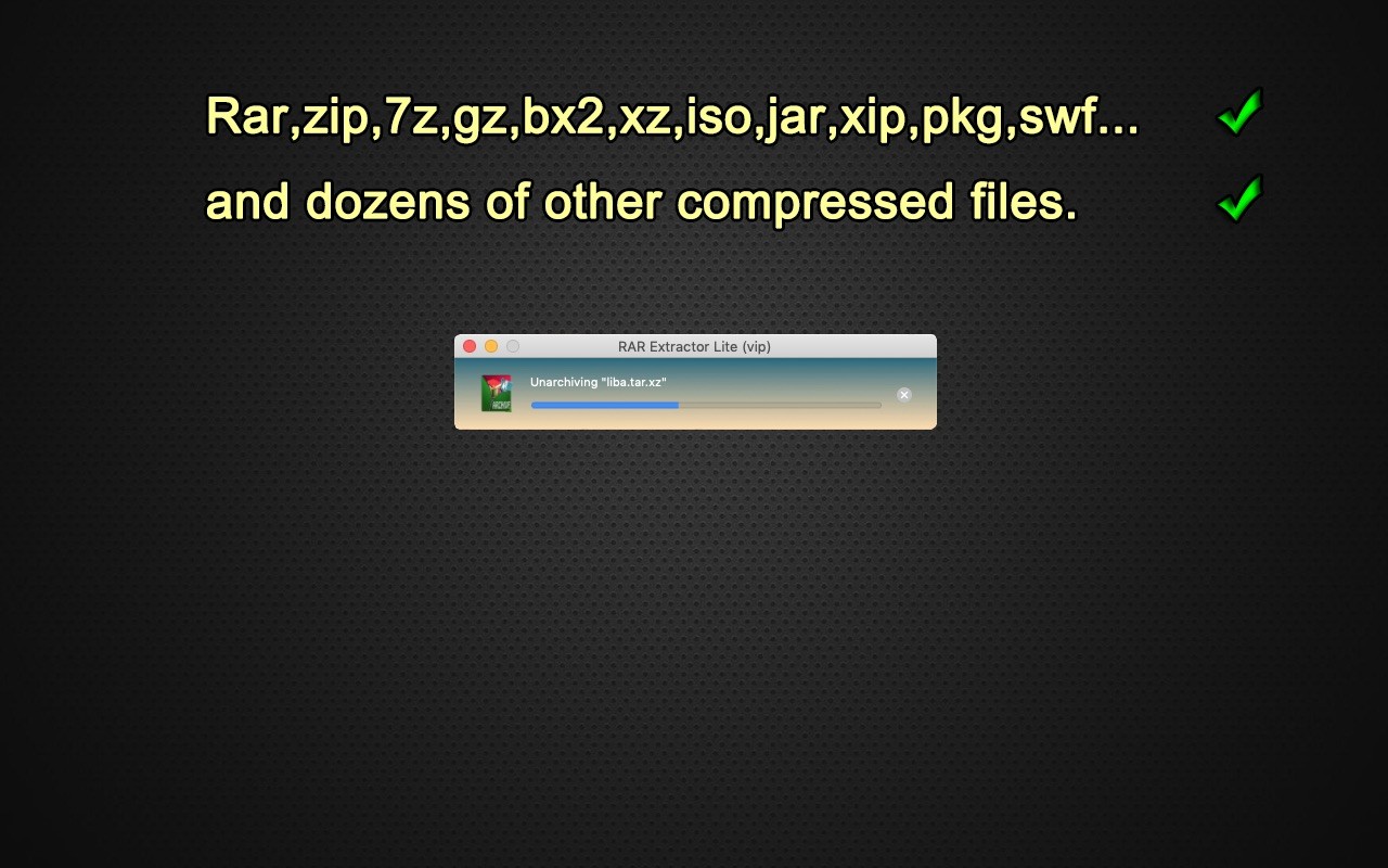 RAR Extractor-The Unarchiver for mac(解压缩软件)v6.4.7中文版