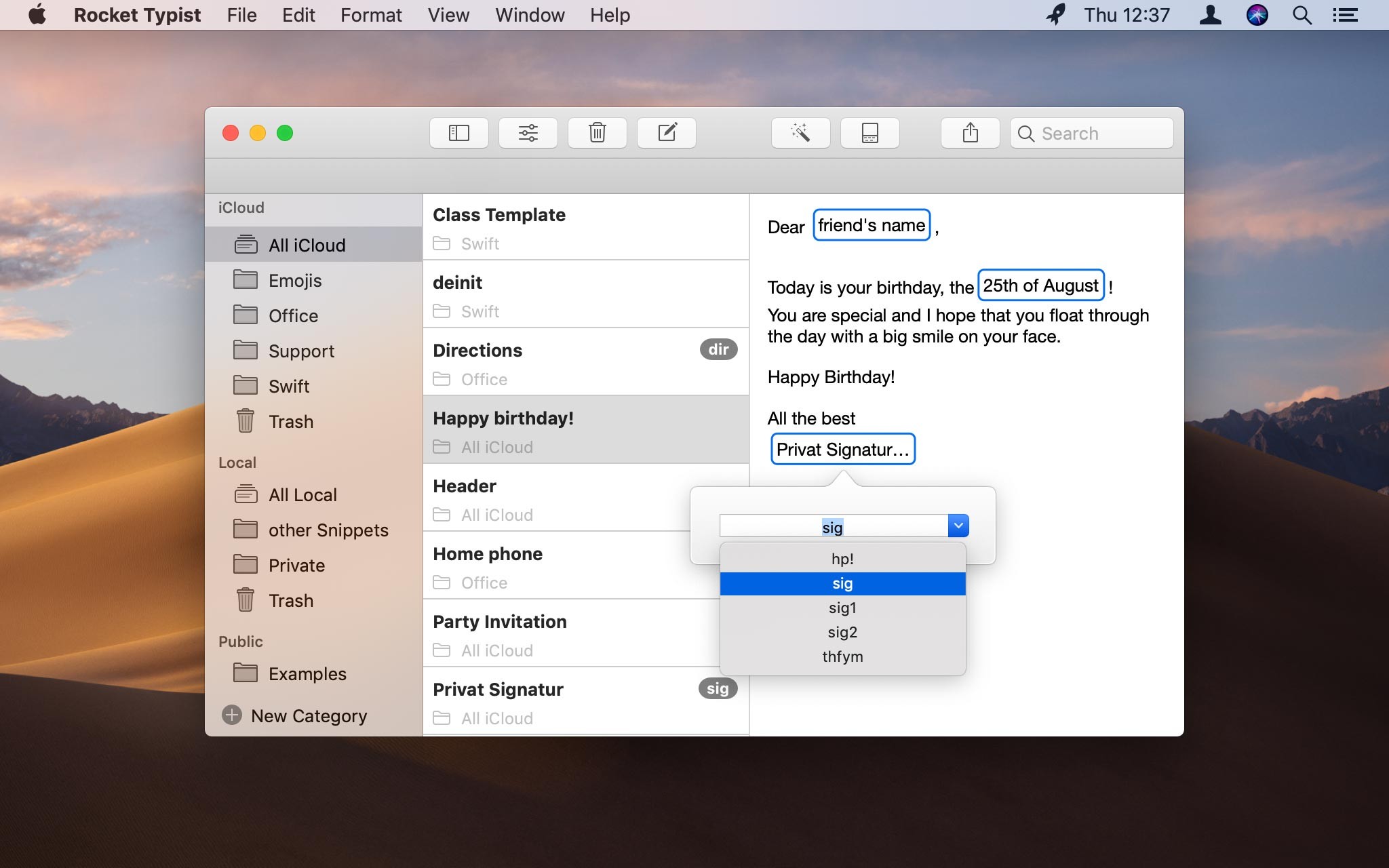 1667028892-7b9382510389bce.jpeg Rocket Typist pro for mac(文本快速输入工具)v2.4.1中文版