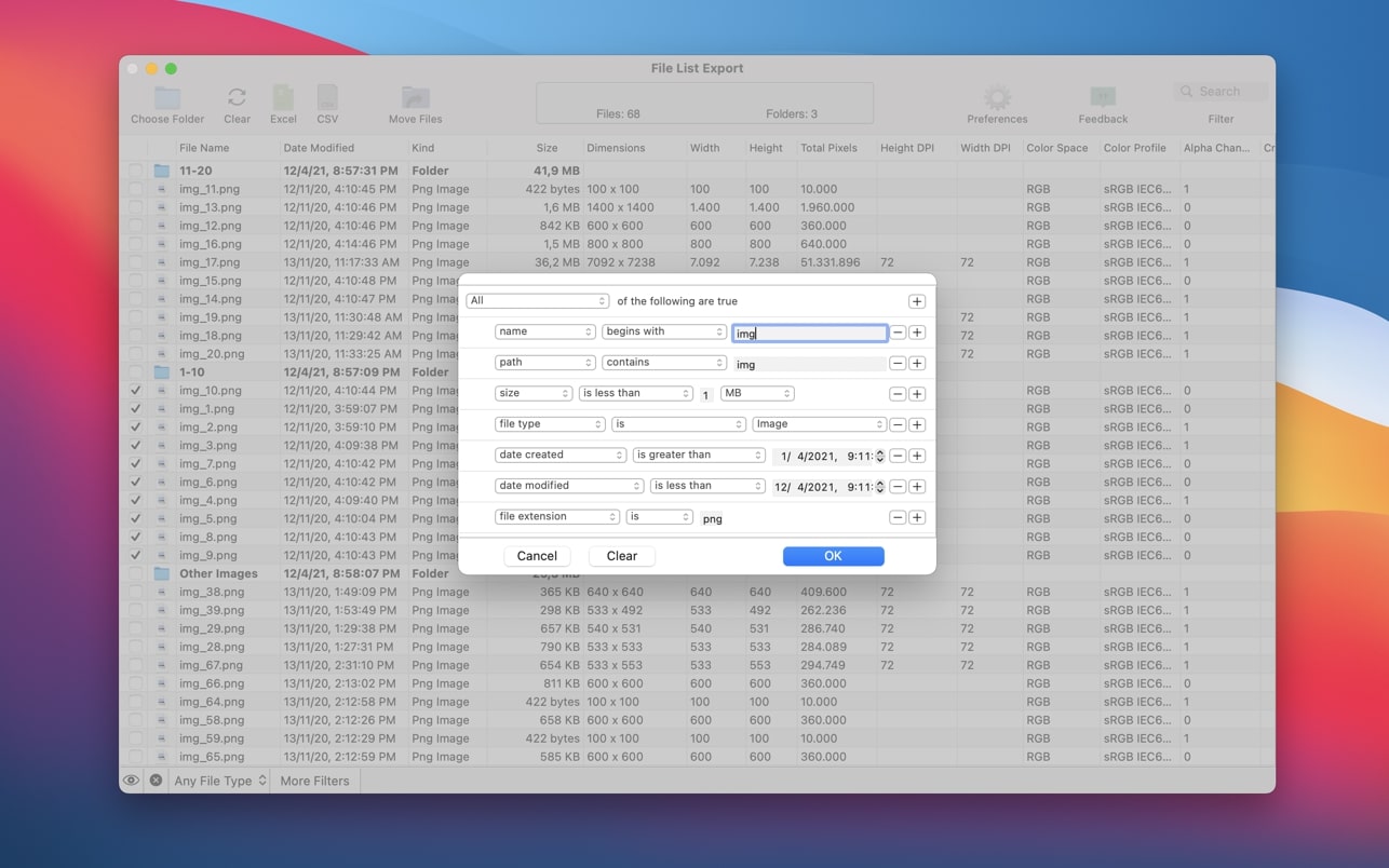 File list Export for Mac(文件列表导出工具)v2.9.1直装版
