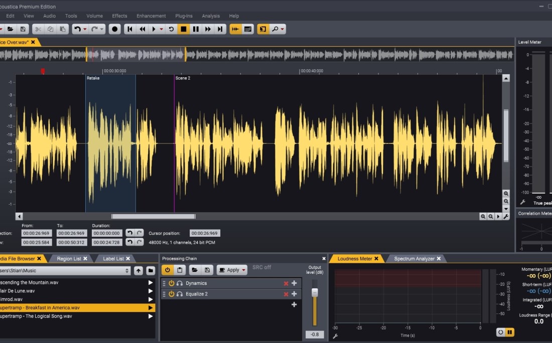Acon Digital Acoustica for mac v7.3.28(音频编辑软件)