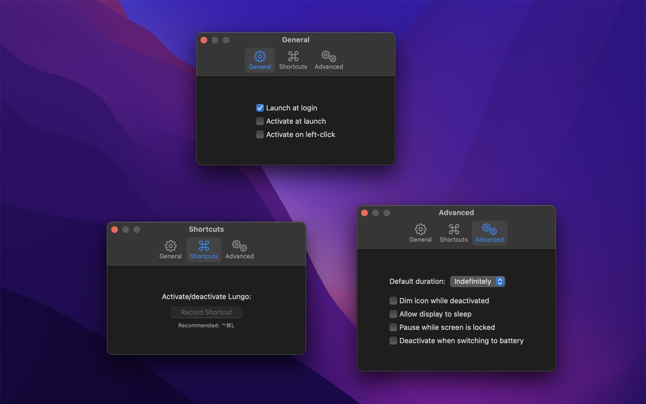 1654914000-c95527894fbda10.jpg Lungo for mac(防止电脑休眠)v2.2.2直装版