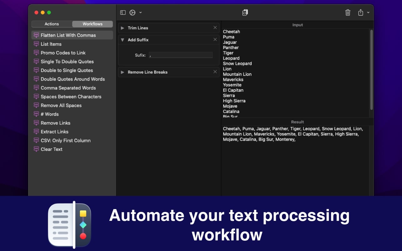 1654614647-7e5844ec3696d27.jpg Text Workflow for mac(文本工作流程)v1.6.1破解版下载